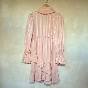 See by Chloe, Blush, Knee Length, Long Sleeve, Scarf Dress